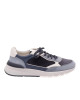 Brunello Cucinelli Sneakers din Piele și Nubuck Bleumarin